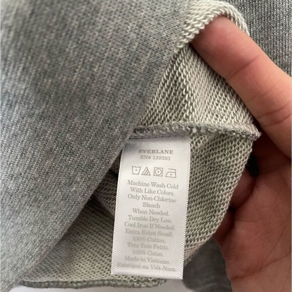 Everlane The French Terry Crew Neck Sweater - Picture 5 of 9